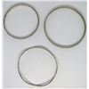 Image 2 : 3-MEXICO STERLING BANGLES WITH ENGRAVED