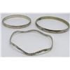 Image 3 : 3-MEXICO STERLING BANGLES WITH ENGRAVED
