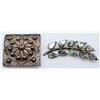 Image 1 : 2-VINTAGE STERLING BROOCHES: (1)MEXICO LEAF