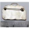Image 3 : 3-VINTAGE STERLING BROOCHES WITH ENGRAVED