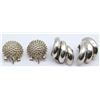 Image 1 : 2-UNIQUE MEXICO STERLING CLIP ON EARRINGS