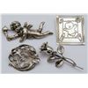 Image 1 : MEXICO EFS STERLING BABY PIN & (3) STERLING