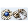 Image 1 : (2) ANTIQUE STERLING PINS (1) CORO w/BLUE ACCENT
