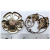 Image 2 : (2) ANTIQUE STERLING PINS (1) CORO w/BLUE ACCENT