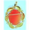Image 2 : 18K CAMEO BROOCH/PENDANT WITH SHELL