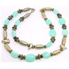 Image 1 : CHUNKY STERLING & JADITE NECKLACE