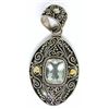 Image 1 : INDONESIA 925/18K PENDANT WITH AXINITE