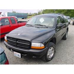 *01 DODGE DURANGO 4X4 4DR 101,491 ACTUAL                              