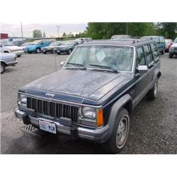 89 JEEP CHEROKEE LAREDO 4X4 4DR EXMT.                                 