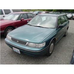 92 SUBARU LEGACY 4DR EXMT.                                            