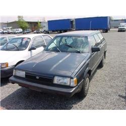 93 SUBARU LOYALE 4X4 5SPD 4DR S/W EXMT.                               