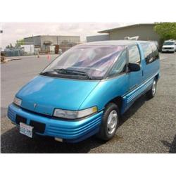 92 PONTIAC TRANSPORT VAN EXMT.                                        