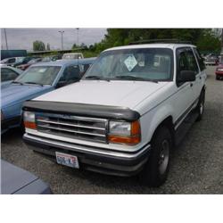 91 FORD EXPLORER XLT 4X4 4DR EXMT.                                    