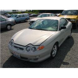 00 HYUNDAI TIBURON 5SPD 2DR 42,069 ACTUAL                             
