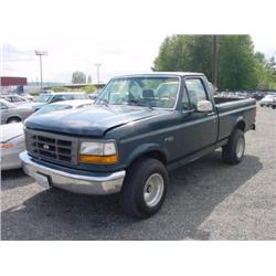 93 FORD F150 4X4 P/U EXMT.                                            