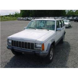 91 JEEP CHEROKEE 4X4 4DR SUV EXMT.                                    