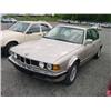 Image 1 : 90 BMW 735 4DR PREV. WRECKER DESTROYED EXMT.                          