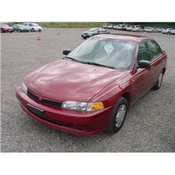 97 MITSUBISHI MIRAGE 5SPD 4DR PREV INS CLM 137,451 UNKN.              