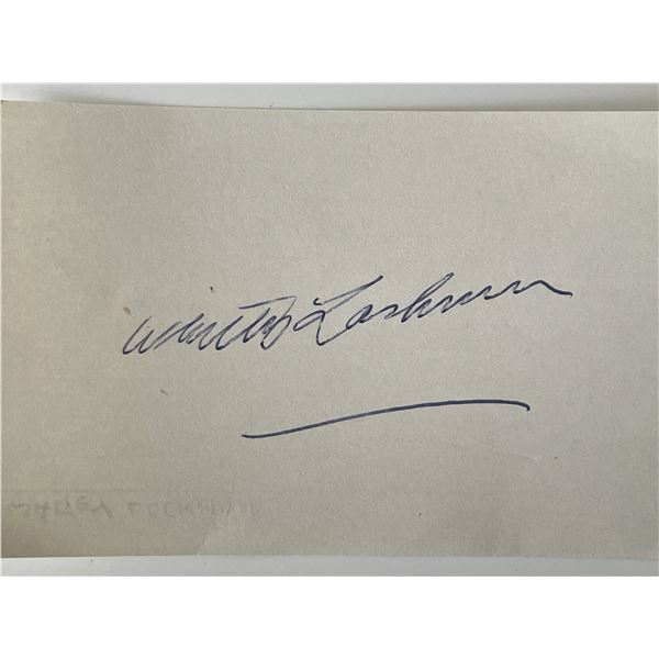 Whitney Lockman original signature cut