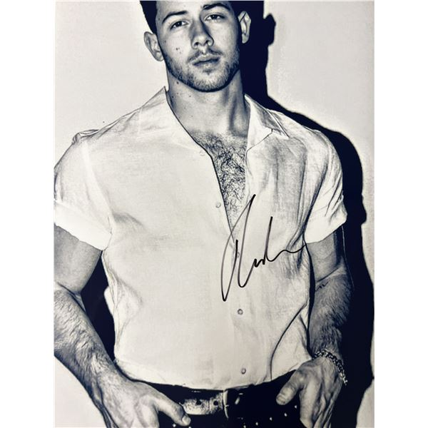 Nick Jonas signed photo