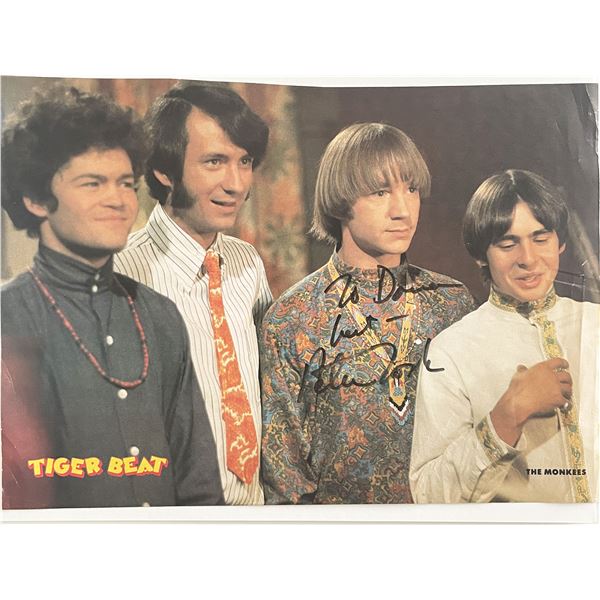 The Monkees Peter Tork signed photo