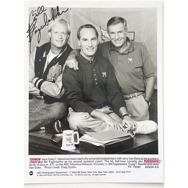 Coach Bill Fagerbakke signed photo