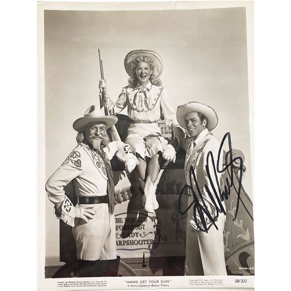 Annie Get Your Gun Howard Keel signed movie photo