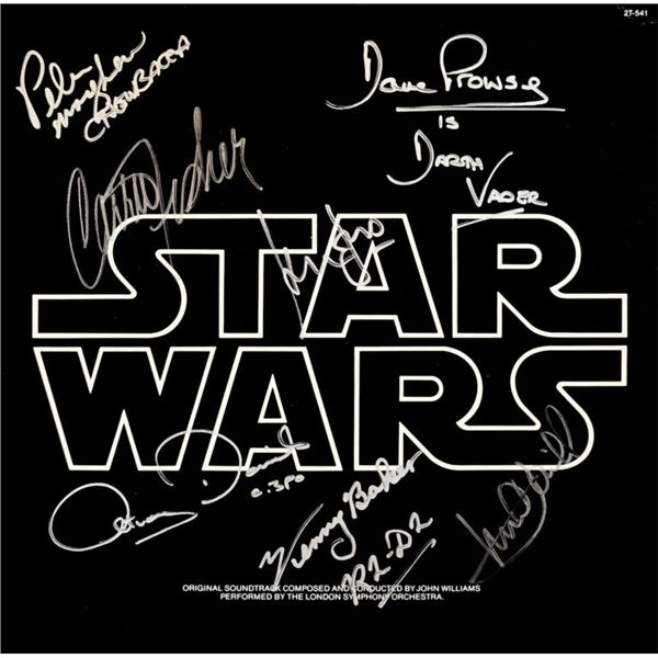 Star Wars signed soundtrack