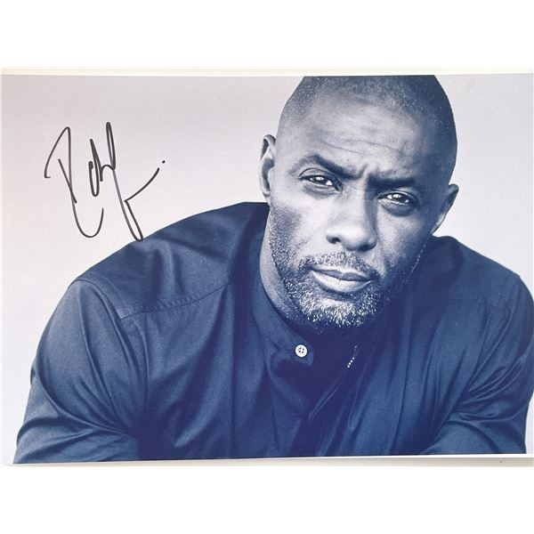 Idris Elba signed photo