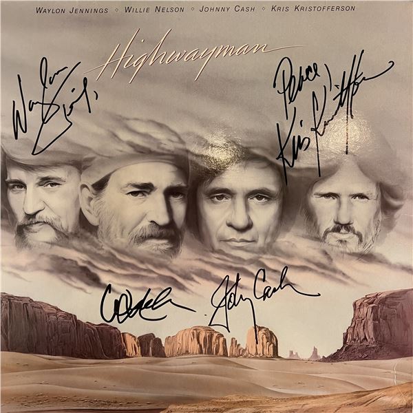 Highwayman band signed album