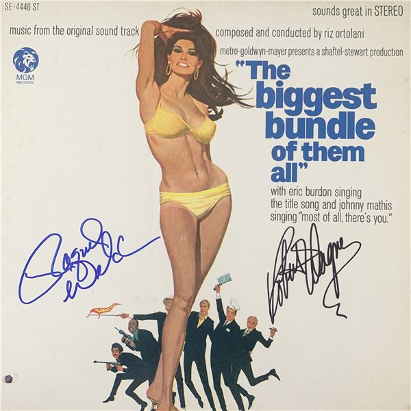 Raquel Welch The Biggest Bundle Of Them All cast signed soundtrack
