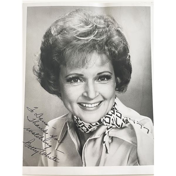 Betty White signed photo