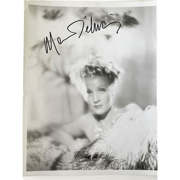Marlene Dietrich signed photo