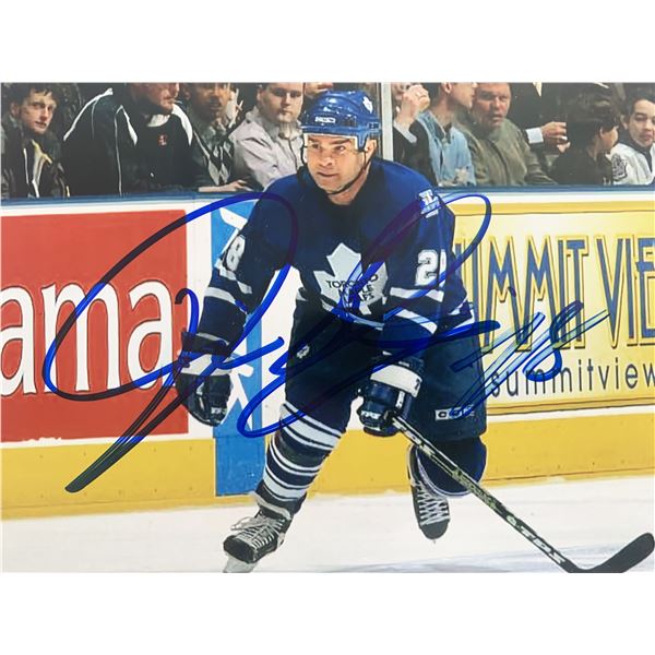 Toronto Maple Leafs Tie Domi signed photo