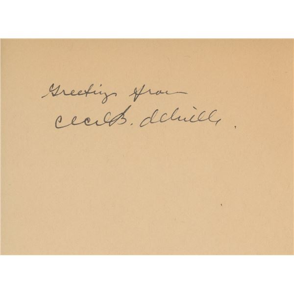 Cecil B. DeMille signature cut