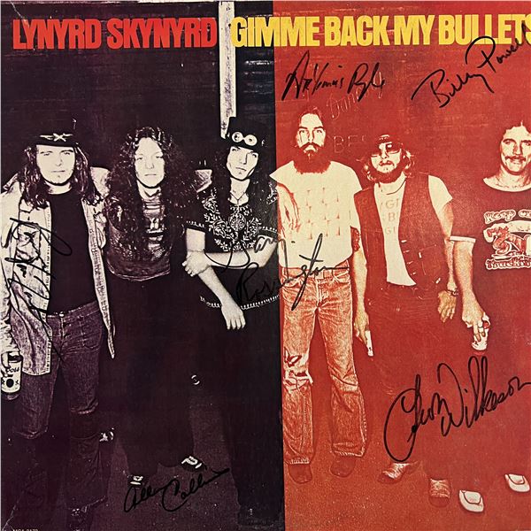 Lynyrd Skynyrd Gimme Back My Bullets signed album