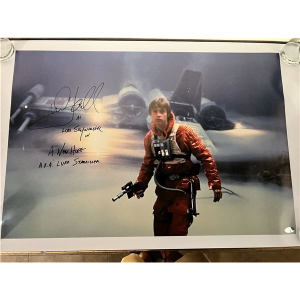 Star Wars Mark Hamill signed photo.