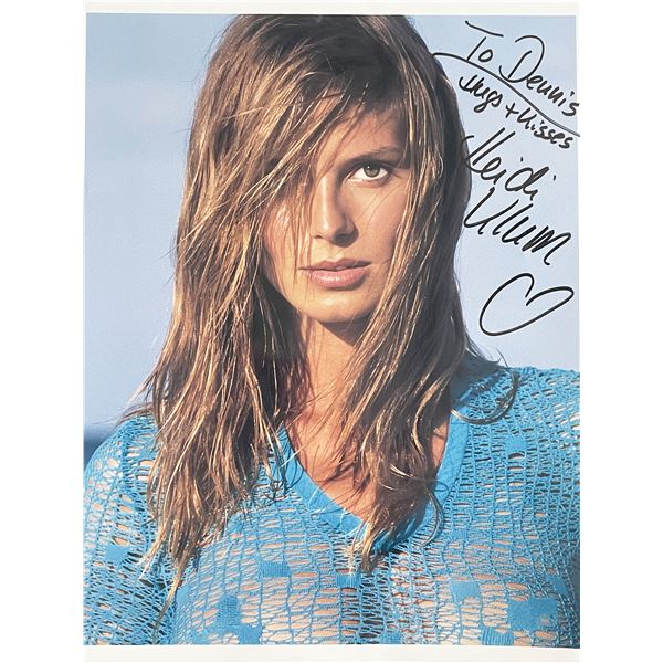 Model Heidi Klum signed photo