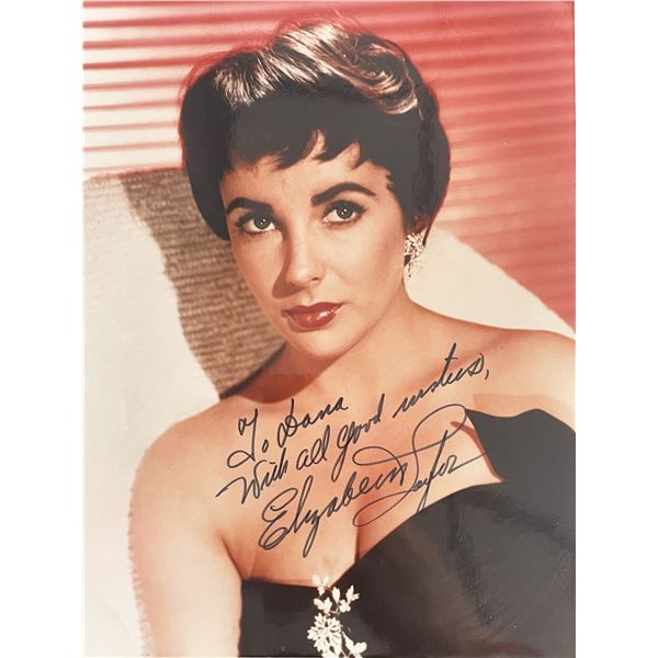 Elizabeth Taylor signed photo