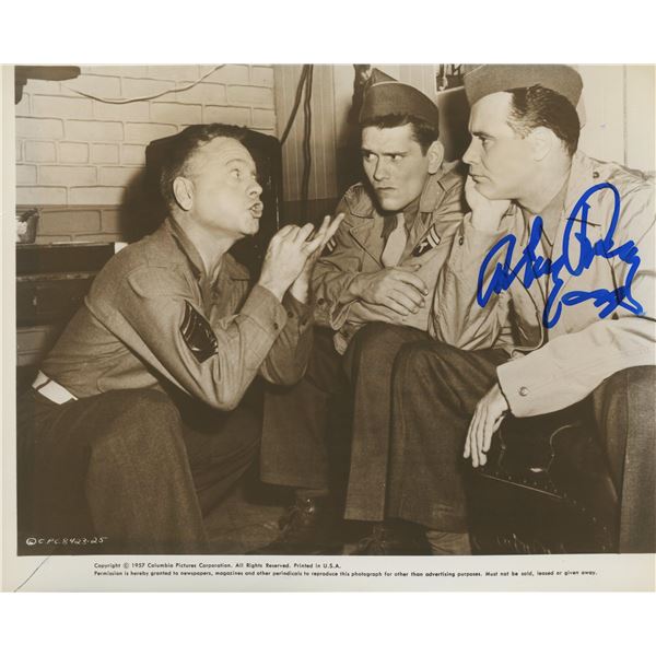 Mickey Rooney signed "Operation Mad Ball" movie photo
