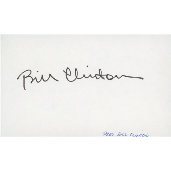 Bill Clinton signature cut