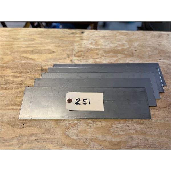 PLAQUE INOX 304  = ,125 X 4 X 16 / LOT DE 5