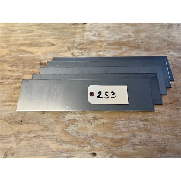 PLAQUE INOX 304  = ,125 X 4 X 16 / LOT DE 5