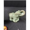 Image 2 : Vintage Signed Celadon Elephant and Lovely Cloisonne Lidded Box