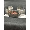 Image 2 : Very Pretty Vintage Etched Sterling Cuff Bracelet