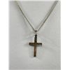 Image 2 : Lovely Sterling Cross & Chain