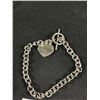 Image 2 : .925 Sterling Silver Heart & Bracelet Marked Italy. MHJ 925