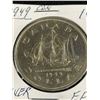 Image 2 : 1949 Canadian Silver Dollar Coin In Holder