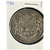 Image 2 : 1950 Canadian Silver 50 cent Coin In Holder