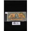 Image 1 : Bank Of Canada 1937 $50 King George Bank Note In Holder